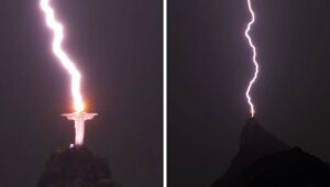 Cristo Redentor não sofreu danos na estrutura após ser atingido por raios; computadores queimaram