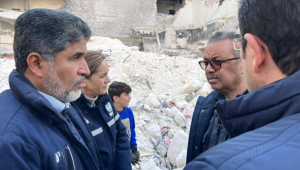 Diretor-geral da OMS chega à cidade síria de Aleppo, castigada pelo terremoto