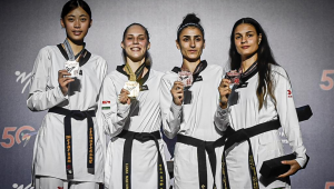 Maria Clara Pacheco é bronze no Mundial de Taekwondo