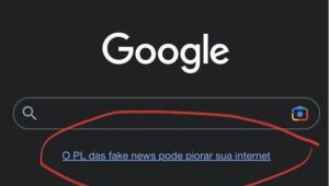 Após notificação do Ministério da Justiça, Google retira link que levava a manifesto contra PL2630