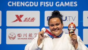 No oitavo dia dos Jogos Mundiais universitários, judoca garante 1&ordm; pódio do país