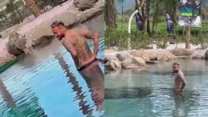 Mergulho de Neymar custou R$ 1 milhão em multa em lago artificial interditado de casa em Mangaratiba