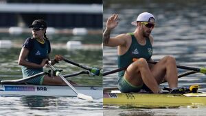 Beatriz Tavares e Lucas Verthein vão à final C e disputam o 13º lugar no remo