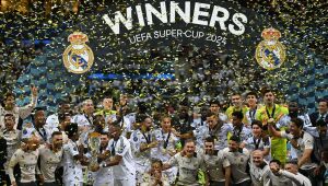 Real Madrid vence Atalanta e conquista Supercopa da Europa em estreia de Mbappé 