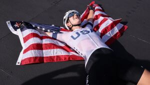 Americana Kristen Faulkner conquista ouro no ciclismo de estrada de Paris-2024