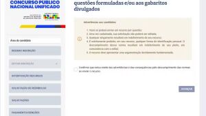 Recurso CNU: candidatos têm até quarta-feira (21) para contestar gabarito; saiba como