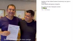 Sóstenes faz vídeo de campanha para aliado e condiciona emenda de R$ 600 mil a voto em candidato