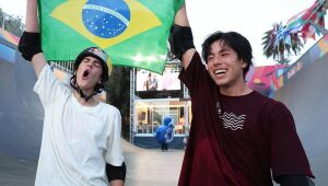 Fenômeno brasileiro de 15 anos, Gui Kury conquista título mundial de skate vertical em Roma