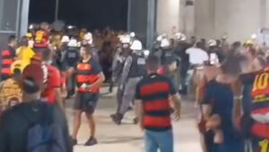 Sport pede apuração à Polícia Militar por confusão com torcedores após jogo contra CRB