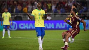 Vini Jr perde pênalti e Brasil fica no empate com a Venezuela pelas Eliminatórias