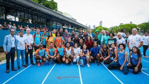 Governadora Raquel Lyra entrega nova pista de atletismo do Parque e Centro Esportivo Santos Dumont