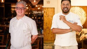 Chef Fernando Pavan, do Nannai, recebe Auricélio Romão, do Cacimba, em Fernando de Noronha