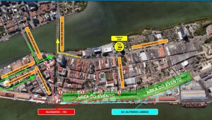 Festival Pernambuco Meu País Verão altera trânsito no Bairro do Recife de sexta (12) a domingo (14)