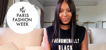 Naomi Campbell faz discurso antirracista na Paris Fashion Week