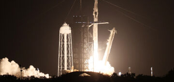 Lançado o 3º voo tripulado da SpaceX com destino à Estação Espacial