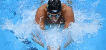 Vinícius Lanza e Caio Pumputis caem nas eliminatórias dos 200m Medley