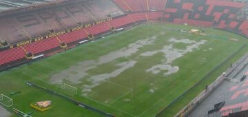 Confira situação da Ilha do Retiro após chuva forte atingir Recife