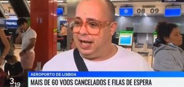 Pernambucano viraliza com entrevista em aeroporto de Lisboa: "Estou com a mesma cueca faz seis dias"