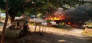 Incêndio destrói colônia de pescadores no Janga, em Paulista