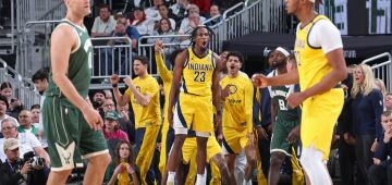 Bucks perdem em casa e Pacers empatam série nos playoffs da NBA