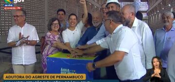 Lula e Raquel Lyra inauguram a Estação Elevatória de Água Bruta, em Arcoverde, no Sertão