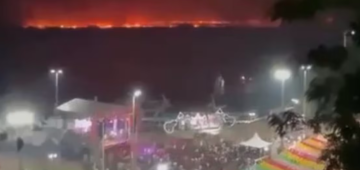 Incêndio se alastra no Pantanal durante festa de São João em Corumbá; veja vídeo