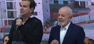 Lula e Paes inauguram conjunto habitacional em área de milícia, no Rio de Janeiro