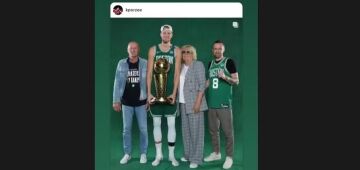 Campeão da NBA, Porzingis posta ao som do brasileiro L7nnon: "Lembra que eu disse que conseguiria?"