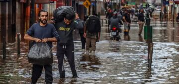 Região Sul tem cinco alertas para temporais nesta segunda-feira (17)