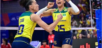 Seleção feminina vence Tailândia, mantém série invicta e vai à semifinal da Liga das Nações