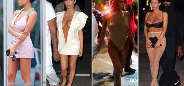 Almofada nos seios e bumbum de fora: looks de Bianca Censori, esposa de Kanye West, chocam a web