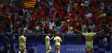 Espanha vence República Dominicana e vai às quartas no futebol masculino dos Jogos Olímpicos 