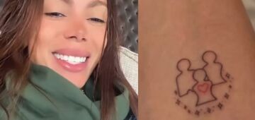 Anitta responde a críticas por tatuagem sobre constelação familiar