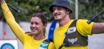 Marcus D'Almeida e Ana Luiza Caetano vão representar o Brasil no tiro com arco em Paris-2024