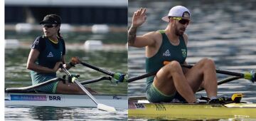 Beatriz Tavares e Lucas Verthein vão à final C e disputam o 13&ordm; lugar no remo