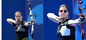 Marcus D'Almeida e Ana Luiza Caetano são eliminados nas duplas mistas do tiro com arco