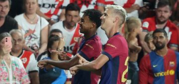 Barcelona vence Rayo Vallecano de virada com gol do estreante Dani Olmo