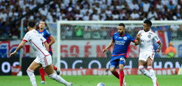 Flamengo vence Bahia, em Salvador, e larga na frente nas quartas da Copa do Brasil