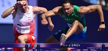 Eduardo Rodrigues marca 13s22 e avança às semifinais do 110m com barreiras em Paris-2024