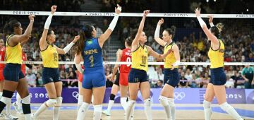 Vôlei feminino do Brasil supera a Turquia e leva medalha de bronze em Paris