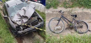 Igarassu: caminhonete atinge bicicleta e mata duas mulheres em canteiro central da BR-101