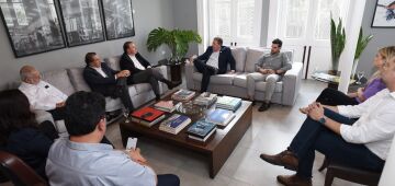 Presidente da Fiepe, Bruno Veloso visita a Folha de Pernambuco