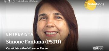 Assista ao vivo à sabatina com a candidata à Prefeitura do Recife Simone Fontana (PSTU)