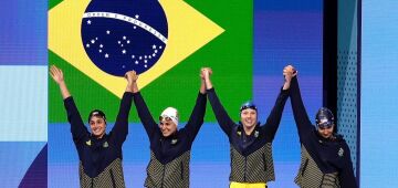 Olimpíadas: Brasil fica em sétimo no 4x200m da natação