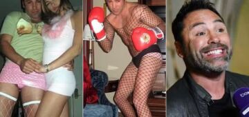 Oscar De La Hoya revela motivo de usar meia arrastão, luvas e salto alto em fotos vazadas no passado