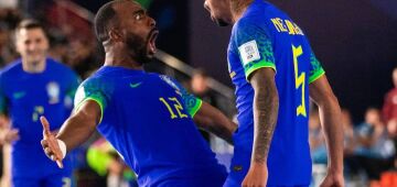 Brasil goleia Croácia e garante classificação às oitavas da Copa do Mundo de futsal