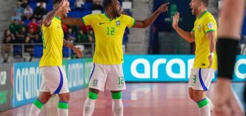 Brasil x Costa Rica: saiba onde assistir confronto das oitavas da Copa do Mundo de Futsal