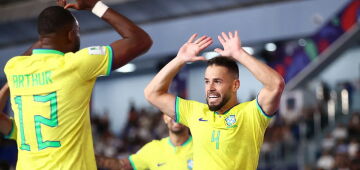 Brasil mostra grande repertório e faz 10 a 0 em Cuba na estreia da Copa do Mundo de Futsal