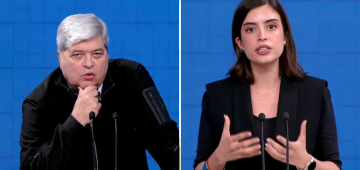 Debate SBT: Datena e Tabata fazem dobradinha e criticam corrupção na saúde