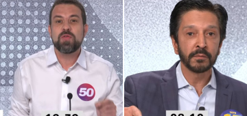 Boulos diz em debate que Nunes é amigo de Flávio Bolsonaro, 'rei da rachadinha'